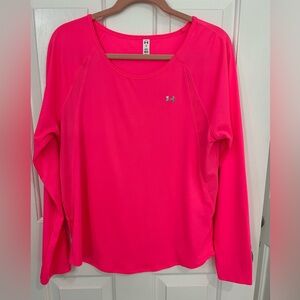 Hot pink athletic top size L